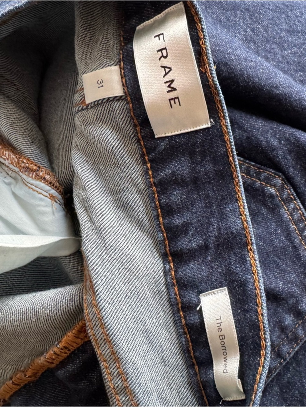 Frame Denim The Borrowed Jeans in Taboo, Size 31 - Picture 7 of 8